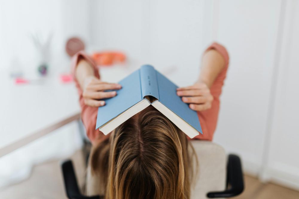 student studying